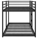 køjeseng uden madras 80x200 cm stål sort
