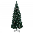 kunstigt juletræ med 300 LED-lys 180 cm