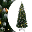 kunstigt juletræ med 300 LED-lys 210 cm