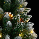 kunstigt juletræ med 300 LED-lys 240 cm