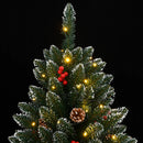 kunstigt juletræ med 300 LED-lys 180 cm