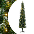kunstigt smalt juletræ med 300 LED-lys 240 cm