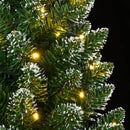 kunstigt smalt juletræ med 300 LED-lys 240 cm