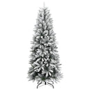 kunstigt juletræ med 300 LED'er og sne 180 cm