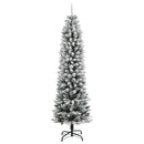 kunstigt juletræ med 300 LED'er og sne 180 cm
