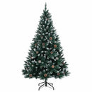 kunstigt juletræ med 300 LED-lys 180 cm