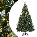 kunstigt juletræ med 300 LED-lys 210 cm