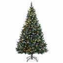 kunstigt juletræ med 300 LED-lys 240 cm