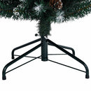 kunstigt smalt juletræ med 300 LED-lys 180 cm