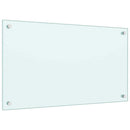 stænkplader 2 stk. 70x40 cm hærdet glas hvid