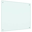 stænkplader 2 stk. 70x60 cm hærdet glas hvid