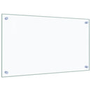 stænkplader 2 stk. 70x40 cm hærdet glas gennemsigtig