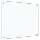 stænkplader 2 stk. 70x60 cm hærdet glas gennemsigtig