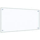stænkplader 2 stk. 80x40 cm hærdet glas gennemsigtig