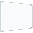 stænkplader 2 stk. 80x60 cm hærdet glas gennemsigtig