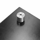 stænkplader 2 stk. 80x60 cm hærdet glas sort