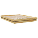 Sengeramme uden madras 150x200 cm Massivt træ Eg