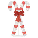 Juledekoration candy cane 50 LED'er varm hvid