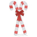 Juledekoration candy cane 50 LED'er varm hvid