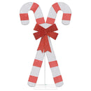 Juledekoration candy cane 50 LED'er varm hvid