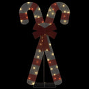 Juledekoration candy cane 50 LED'er varm hvid