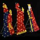 3 vise mænd julebelysning 3 stk. LED'er Varm hvid 105 cm