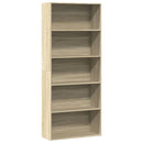 bogreol 80x30x189 cm konstrueret træ sonoma-eg