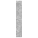 bogreol 80x30x189 cm konstrueret træ betongrå