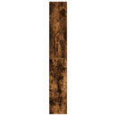 bogreol 80x30x189 cm konstrueret træ røget egetræ