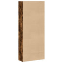 bogreol 80x30x189 cm konstrueret træ røget egetræ