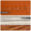 Familietelt med tag Grå og orange 256 x 256 x 185 cm