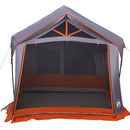 Familietelt med tag Grå og orange 620 x 322 x 240 cm Polyester