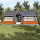 Familietelt Grå og orange 622 x 295 x 238 cm Polyester og Stål