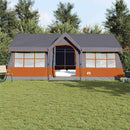 Familietelt Grå og orange 622 x 295 x 238 cm Polyester og Stål