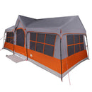 Familietelt Grå og orange 622 x 295 x 238 cm Polyester og Stål