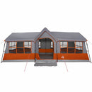 Familietelt Grå og orange 622 x 295 x 238 cm Polyester og Stål
