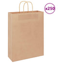 papirposer 250 stk. med håndtag 32x12x42 cm brun