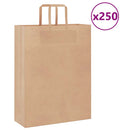 papirposer 250 stk. med håndtag 32x12x42 cm brun