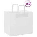papirposer 50 stk. med håndtag 32x22x28 cm hvid