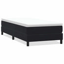 kontinentalseng uden madras 90x210 cm fløjl sort