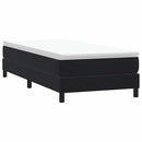 kontinentalseng uden madras 90x210 cm fløjl sort