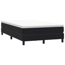 kontinentalseng uden madras 120x210 cm fløjl sort
