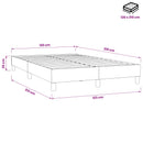 kontinentalseng uden madras 120x210 cm fløjl sort
