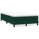 kontinentalseng uden madras 120x210 cm fløjl mørkegrøn