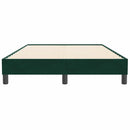 kontinentalseng uden madras 120x210 cm fløjl mørkegrøn
