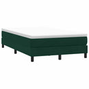 kontinentalseng uden madras 120x210 cm fløjl mørkegrøn
