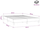kontinentalseng uden madras 140x210 cm fløjl sort