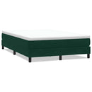 kontinentalseng uden madras 140x210 cm fløjl mørkegrøn