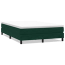 kontinentalseng uden madras 140x210 cm fløjl mørkegrøn