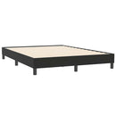kontinentalseng uden madras 160x210 cm fløjl sort
